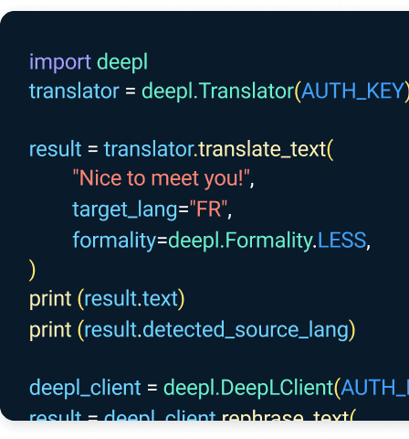 API